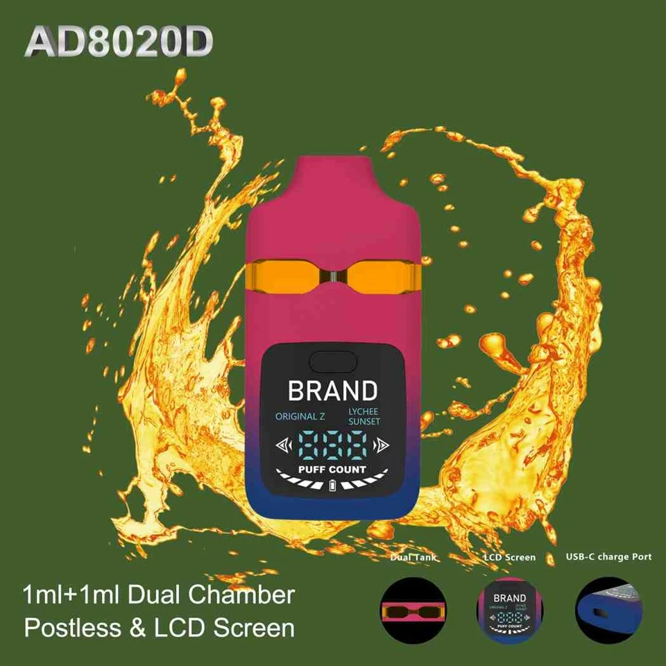 1+1 Ml Capacity Dual-Tank Postless Vape Device